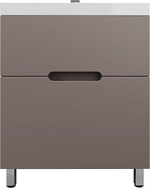 Style Line Тумба с раковиной Матис 70 тауп темный – фотография-1